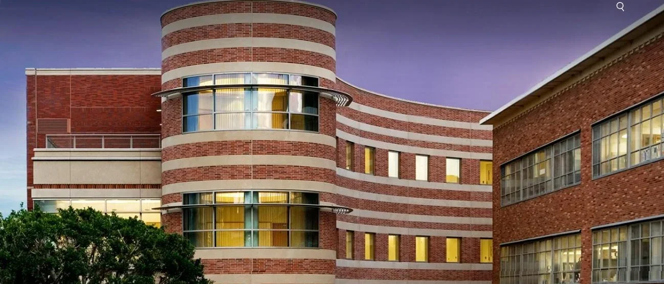 Biomedical Sciences Research Building at nightime