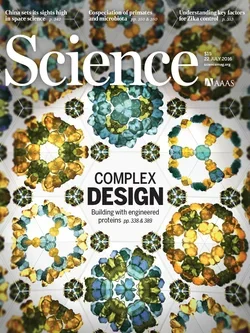 Science, vol. 353, no. 6297 cover art 